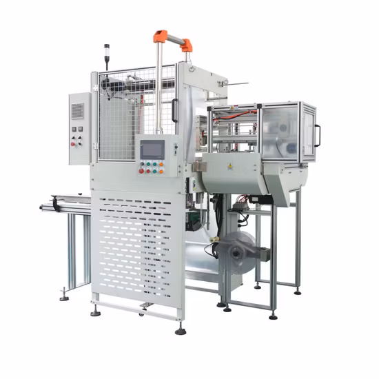 Vollautomatische Behälterverpackungsmaschine für Becherdeckel aus Papier und Karton und Klebebandversiegelungsmaschine