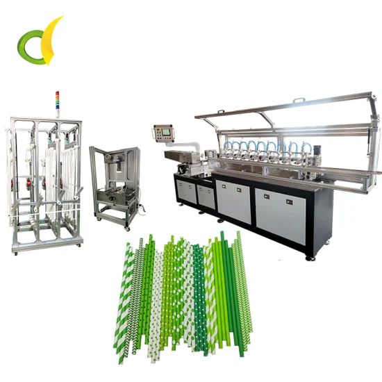 Biologisch abbaubare Papiertrinkhalm-Herstellungsmaschine, Papierstroh-Verpackungsmaschine